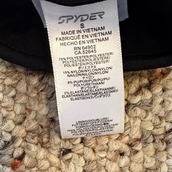 Spyder Black Winter Gloves - Picture 3 of 3